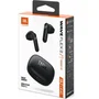 JBL Wave Flex 2 Auriculares Bluetooth Inalámbricos con Estuche de Carga, Sonido Pure Bass, Autonomía 40h, IP54, Negros, Modelo JBLWFLEX2BLK